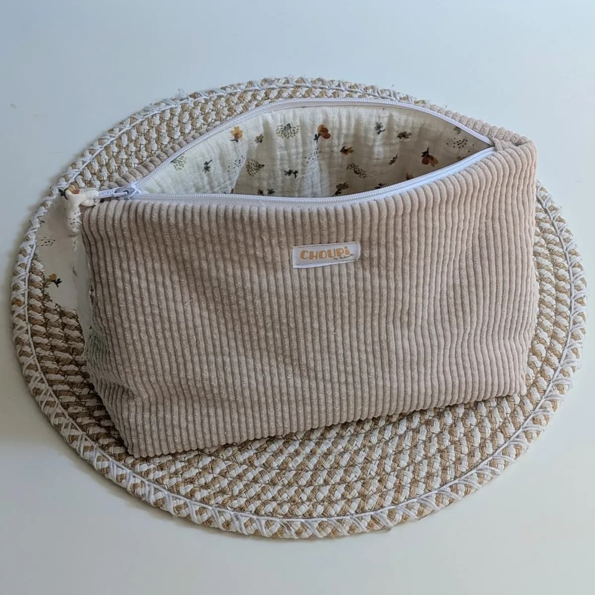 Trousse de voyage — Détail de la matière
